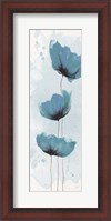 Framed Blue Poppies 1