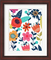 Framed Colorful Floral 1