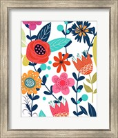 Framed Colorful Floral 1