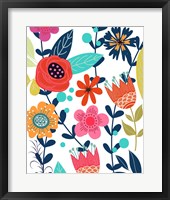 Framed Colorful Floral 1