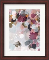 Framed Fall Leaves Watercolor Abstract
