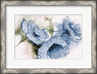 Framed Animated Blue Flora