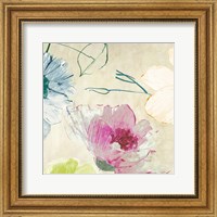 Framed Colorful Floral Composition I (detail)