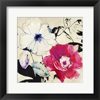 Framed Colorful Floral Composition II (detail)