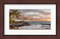 Framed Sunset on a Tropical Beach