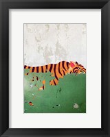 Framed Plaster Tiger