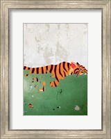 Framed Plaster Tiger