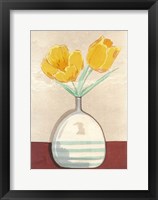Vase with Tulips I Framed Print