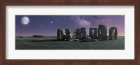 Framed Stonehenge Moon