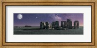 Framed Stonehenge Moon