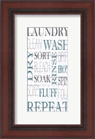 Framed Laundry Clean Wash