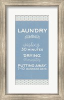 Framed Laundry Business Days