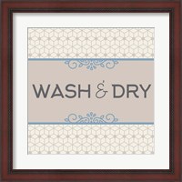 Framed Wash And Dry Laundry