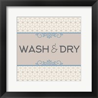 Framed Wash And Dry Laundry