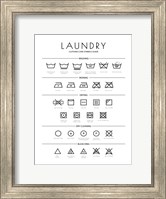 Framed Laundry Icons