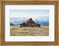 Framed Barn In The Mountains