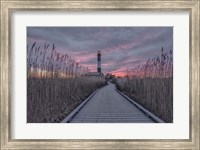 Framed Fire Island Lighthouse Sunrise