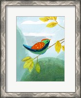 Framed Colorful Birds I
