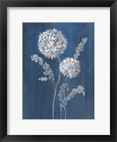 Airy Blooms II Dark Blue Framed Print