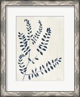 Framed Simple Nature I Indigo Cream