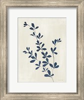 Framed Simple Nature II Indigo Cream