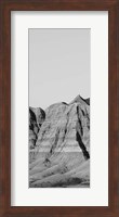 Framed Badlands BW Panel II