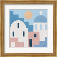 Framed Santorini Summer I Sq