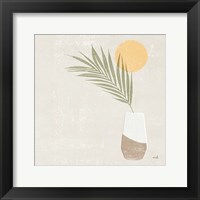 Sun Palm II Sq Framed Print