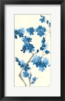 Blue Branch III v2 Crop Framed Print