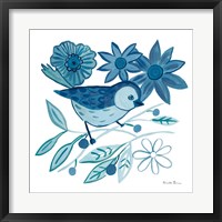Framed Blue Bird III