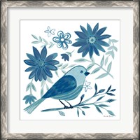 Framed Blue Bird I