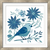Framed Blue Bird I