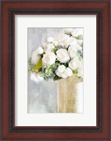 Framed White Roses 2