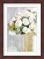 Framed White Roses 2