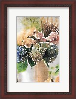 Framed Watercolor Vase 2