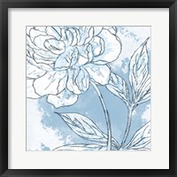 Blue Floral 2 Framed Print