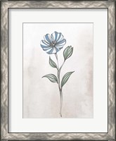 Framed Stone Floral Blues 2