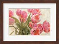 Framed Vase of Tulips