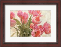 Framed Vase of Tulips