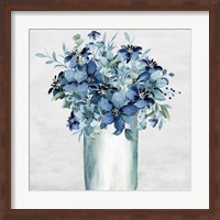 Framed Vase Of Blue