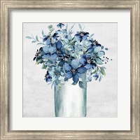 Framed Vase Of Blue