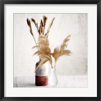 Framed Dried Autumn Vases