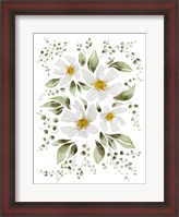 Framed White Flowers