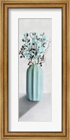 Framed Teal Cotton Bouquet 1