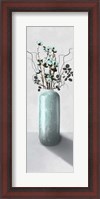 Framed Teal Cotton Bouquet 2