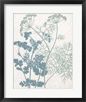 Linen Herbs 1 Framed Print