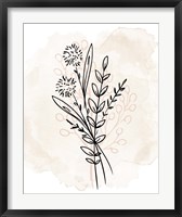 Framed Floral Sketch 1