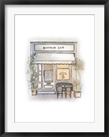 Framed Bonjour Cafe