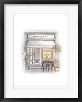 Framed Bonjour Cafe