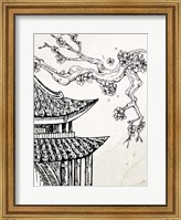 Framed Pagoda Cherry Blossom 1